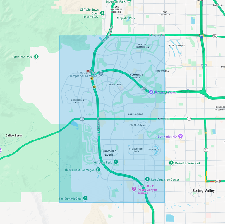 summerlin-area-map